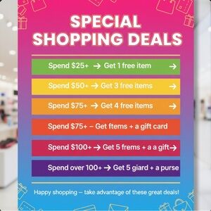 SHOPPING INCENTIVES…WANT FREE STUFF CHECK THIS OUT SHOPPERS!!!!